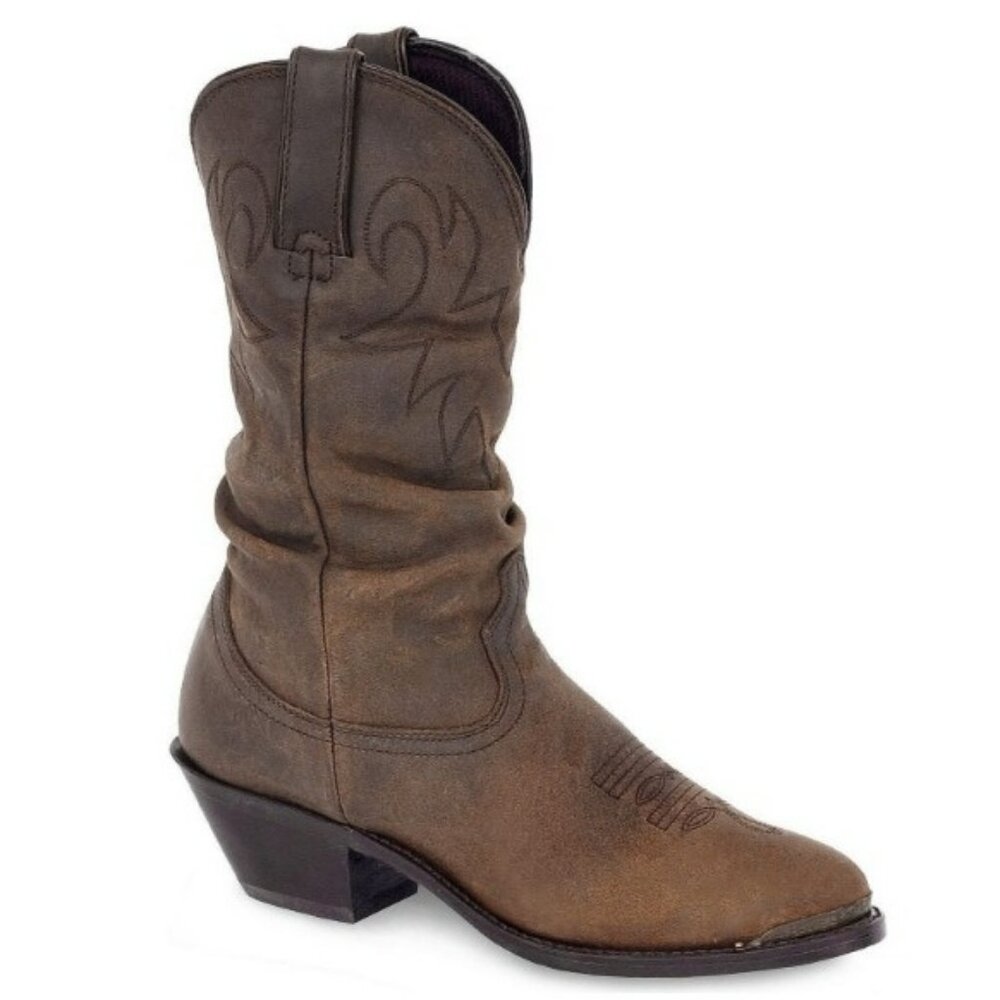 Durango Women's Slouch 11" Western Boot Distressed Tan Size 6.5M